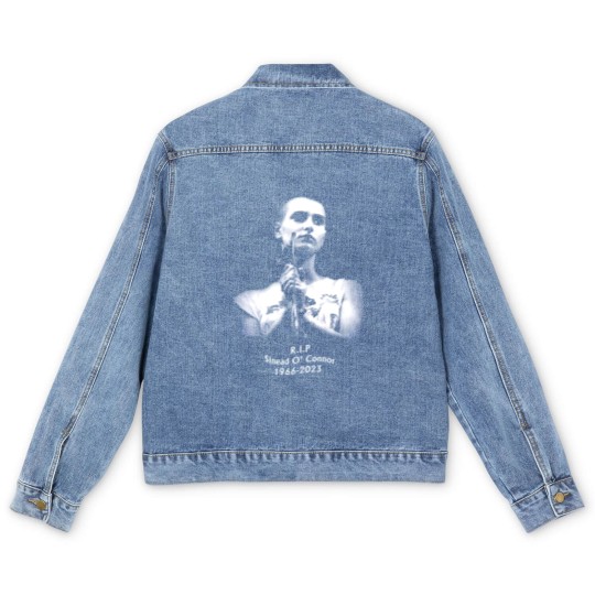 Discover Vintage Sinead O'Connor R.I.P Men's Denim Jackets