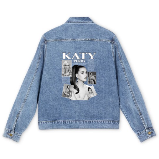 Discover Katy Perry Music Men's Denim Jackets, Katy Perry Music Pop Men's Denim Jackets, Katy Perry Concert 2023 Retro Gift