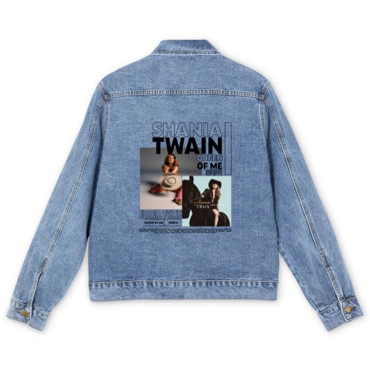 Discover Shania Twain Men's Denim Jackets, Queen Of Me Tour 2023 Men's Denim Jackets, Country Music Singer Men's Denim Jackets