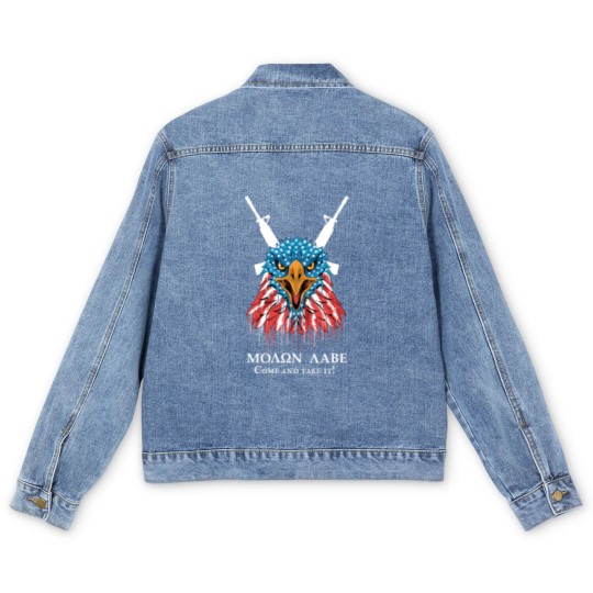 Discover Molon Labe, Come and take it - Molon Labe Come And Take - Men's Denim Jackets