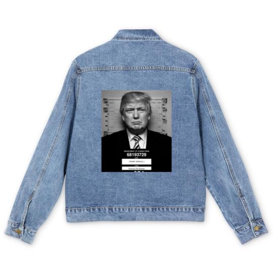 Discover Trump Mugshot Men's Denim Jackets