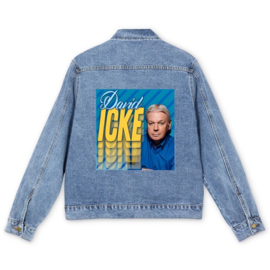Discover David Icke #4 ///// New Age 90s Homage - David Icke - Men's Denim Jackets