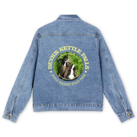 Discover Devil's Kettle Falls Men's Denim Jackets