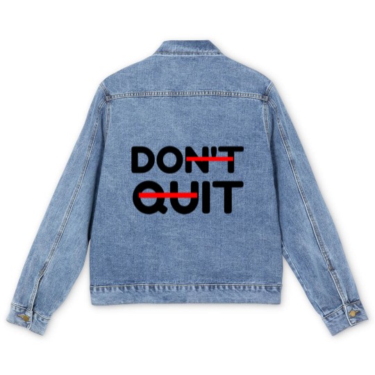 Discover DON T QUIT DO IT Men's Denim Jackets