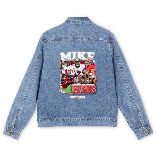 Discover Mike Tampa Dreams Men's Denim Jackets, Devin White Mike Evans Men's Denim Jackets, Scotty Miller, Chris Godwin Mike Evans Men's Denim Jackets, Mike Evans Men's Denim Jackets, Vintage Mike Evans Men's Denim Jackets
