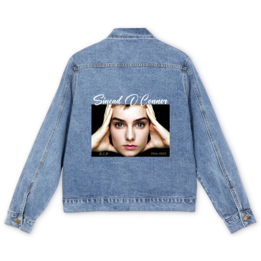 Discover Rest In Peace Sinead O'Connor Men's Denim Jackets, RIP Sinead O'Connor Men's Denim Jackets, Sinead O'Connor Men's Denim Jackets