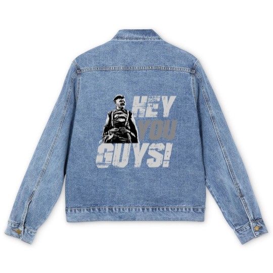 Discover Hey You Guys! The Goonies Sloth Funny Truffle Shuffle One Eyed Willy Classic Movies Parody Men's Denim Jackets