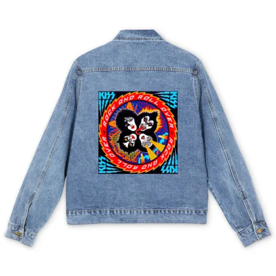 Discover Rock And Roll Over - 70s Rock - Men's Denim Jackets