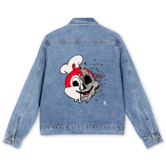 Discover JOLLIBEE ACID POPART REMIX FILIPINO GRAY Men's Denim Jackets