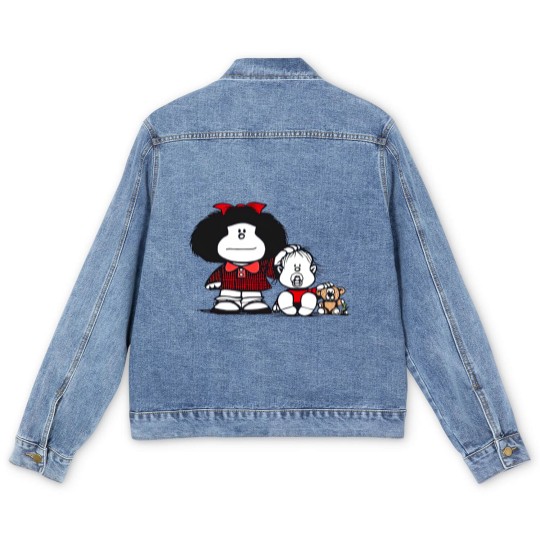 Discover Hermanos - Mafalda Feminista Frases Humor - Men's Denim Jackets