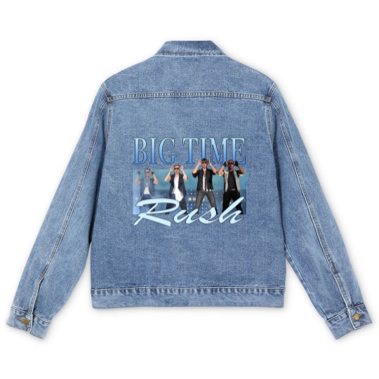 Discover Big Time Rush Retro Vintage Men's Denim Jackets, Big Time Rush Men's Denim Jackets