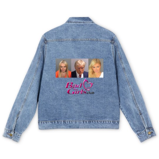 Discover Donald Trump Mugshot Men's Denim Jackets, Bad Girls Club Men's Denim Jackets, Trump Mugshot Men's Denim Jackets, Bad Girls Club Trump Men's Denim Jackets, Trump Mugshot Meme Men's Denim Jackets