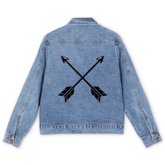 Discover arrows crossed Men's Denim Jackets