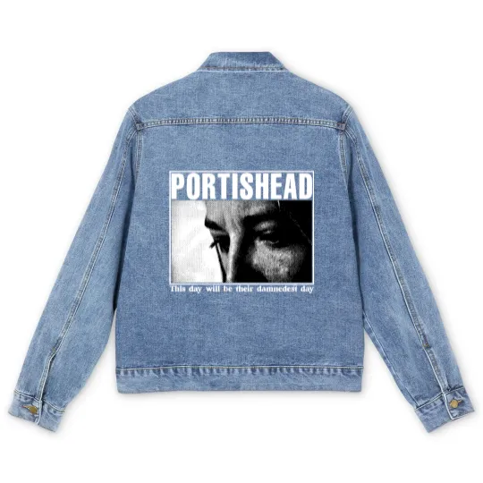 Discover Vintage Portishead 1997 Tour Men's Denim Jackets - Portishead Men's Denim Jackets