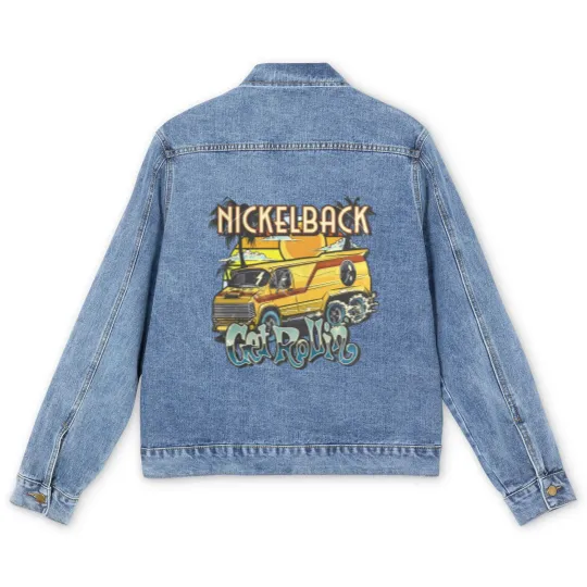 Discover Vintage Nickleback Band Men's Denim Jackets, Nickelback Men's Denim Jackets