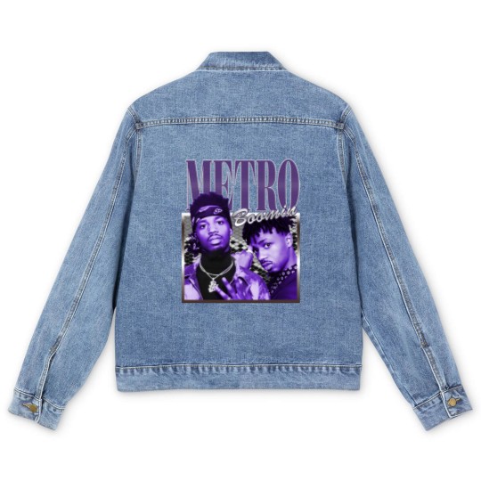 Discover RETRO METRO BOOMIN Vintage Men's Denim Jackets, Metro Boomin Hip-Hop/Rap