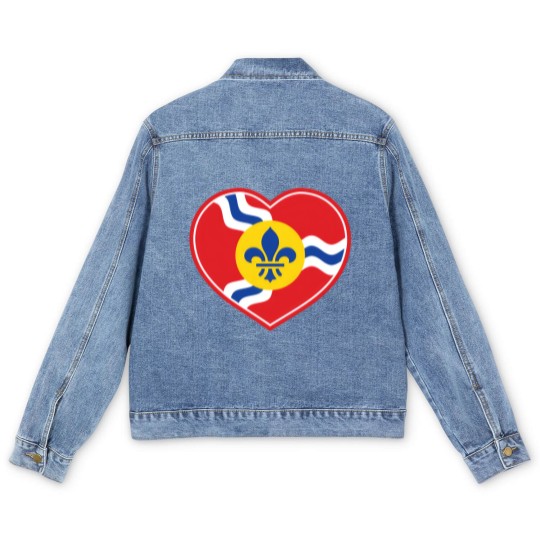 Discover I Heart Saint Louis - St Louis - Men's Denim Jackets