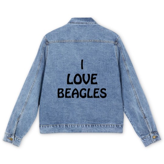 Discover Barry Loves Beagles - Beagles - Men's Denim Jackets