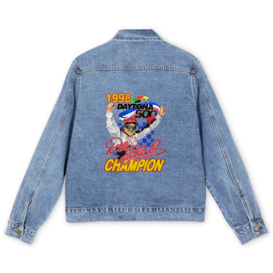 Discover Vintage Dale Earnhardt 1998 Daytona 500 Men's Denim Jackets, Racing Men's Denim Jackets, Goodwin Champions Men's Denim Jackets