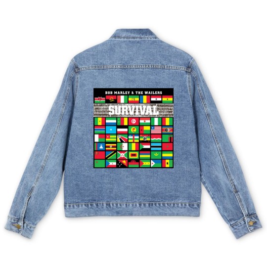 Discover Bob Marley Men's Denim Jackets, Reggae Music Band Men's Denim Jackets