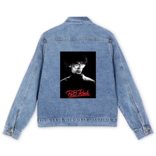 Discover Rest in Peace PnB Rock Men's Denim Jackets, PnB Rock
