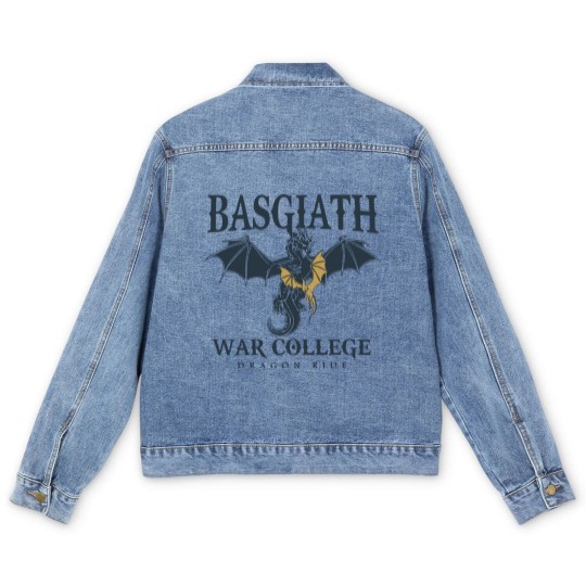 Discover Basgiath War College Men's Denim Jackets, Fourth Wing Men's Denim Jackets