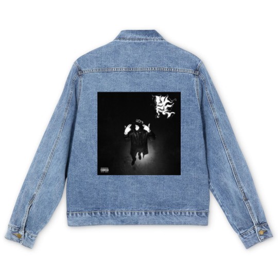 Discover YEAT LYFE Album Cover Men's Denim Jackets | Yeat 2023 Tour Men's Denim Jackets, Yeat Concert Festival Men's Denim Jackets
