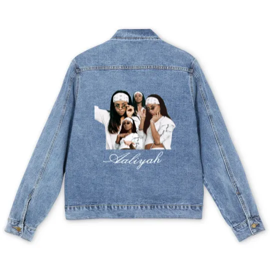 Discover Aaliyah Tribute Men's Denim Jackets
