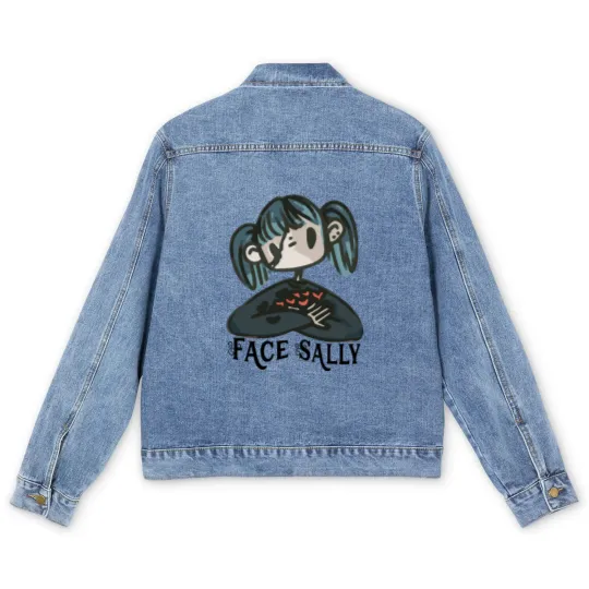 Discover Sally Face Sanity's Fall Larry Gift Men's Denim Jackets Men's Denim Jackets