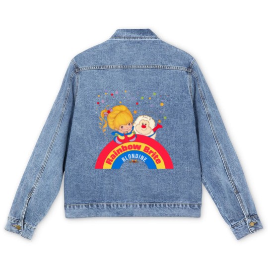 Discover Vintage Blondine Rainbow Brite Men's Denim Jackets