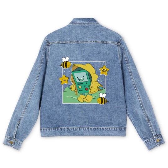 Discover Bimo _Beemo Cartoon - Adventure Time - Men's Denim Jackets