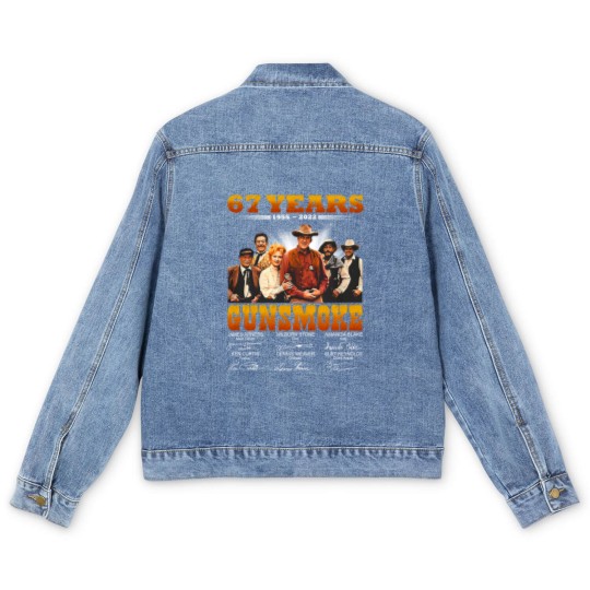 Discover Gunsmoke 68th Anniversary 1955-2023 Signatures Men's Denim Jackets