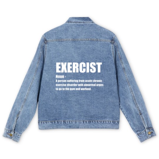 Discover Exercise - Exercist Noun - Exercise - Men's Denim Jackets