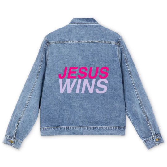 Discover Jesus Wins Men's Denim Jackets
