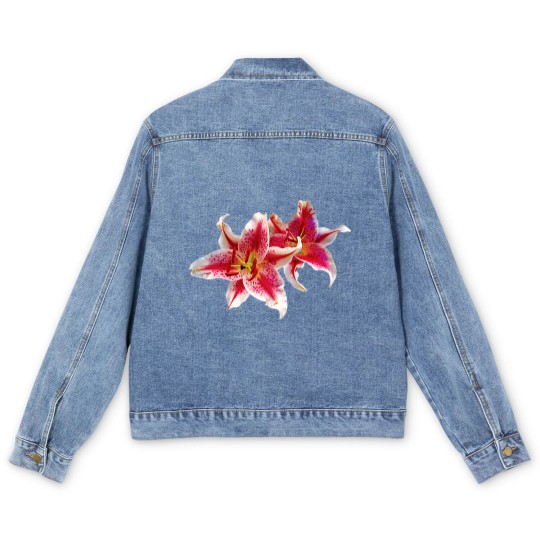 Discover Stargazer Lily Pair Men's Denim Jackets