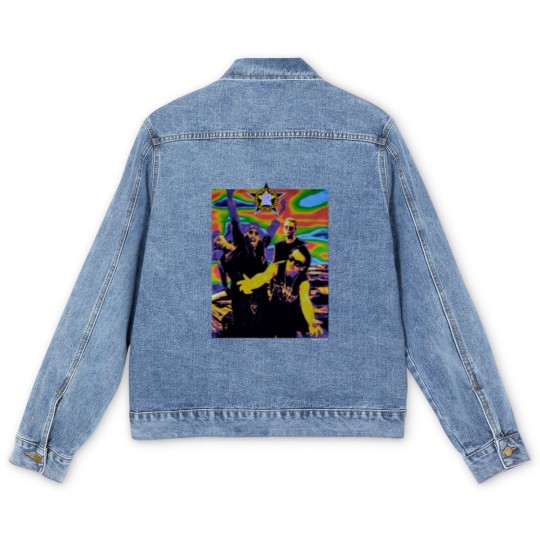 Discover 90s U2 Irish Rock Band Alternative Indie Zooropa Tour 1993 Men's Denim Jackets
