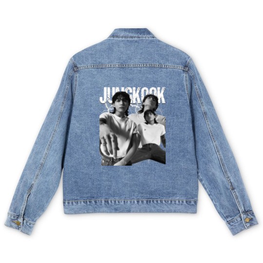 Discover Vintage JungKook 90s Bootleg Men's Denim Jackets, Jungkook Seven BTS Unisex Men's Denim Jackets