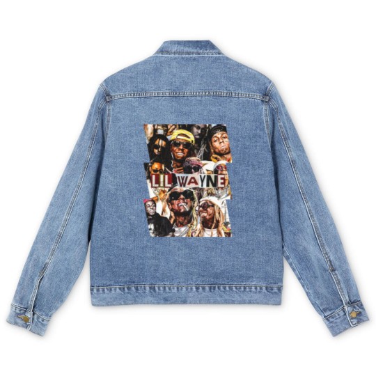 Discover Lil Wayne Men's Denim Jackets, Vintage Lil Wayne graphic Men's Denim Jackets, Lil Wayne Men's Denim Jackets