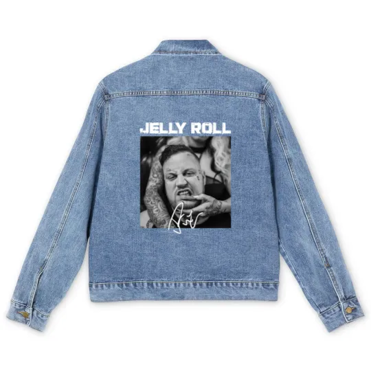 Discover Jelly Roll Addiction Kills Short Sleeve Men Men's Denim Jackets