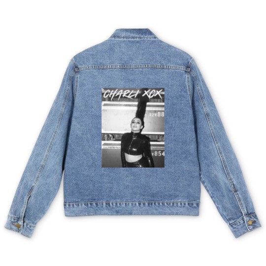 Discover CHARLI XCX Vintage Homage Men's Denim Jackets, Charli Xcx Style 90s Men's Denim Jackets, Charli Xcx Retro Men's Denim Jackets