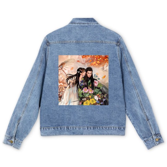Discover Love Between Fairy and Devil starring Dylan Wang and Yu Shuxin Men's Denim Jackets