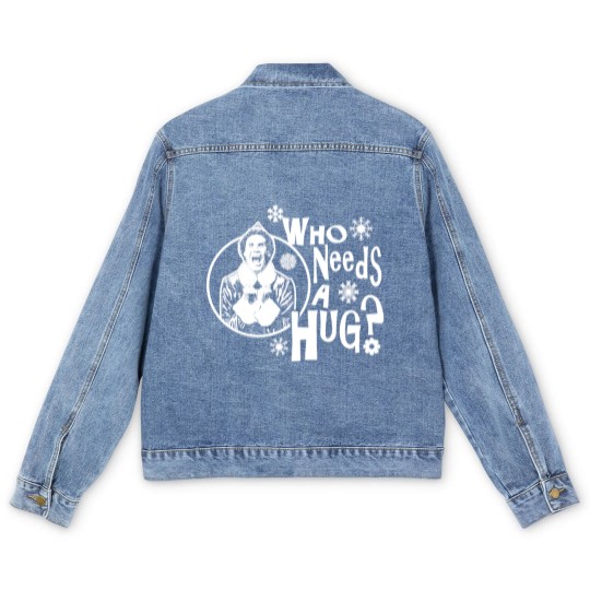 Discover Who Needs A Hug? Buddy The Elf - Buddy The Elf - Men's Denim Jackets