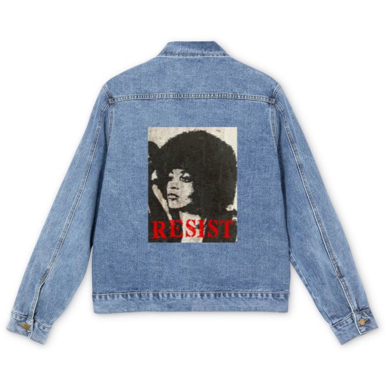 Discover Angela Davis Resist - Angela Davis - Men's Denim Jackets