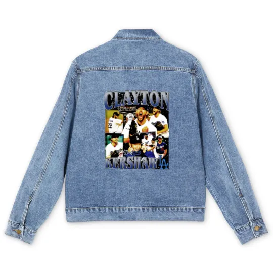 Discover Clayton Kershaw Vintage Men's Denim Jackets