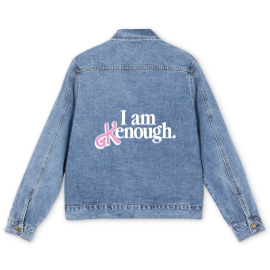 Discover I Am Kenough Men's Denim Jackets Barbie Movie Men's Denim Jackets