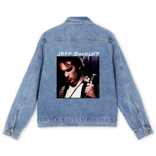 Discover Jeff Buckley Grace Music Men's Denim Jackets, Retro Style Jeff Buckley Men's Denim Jackets