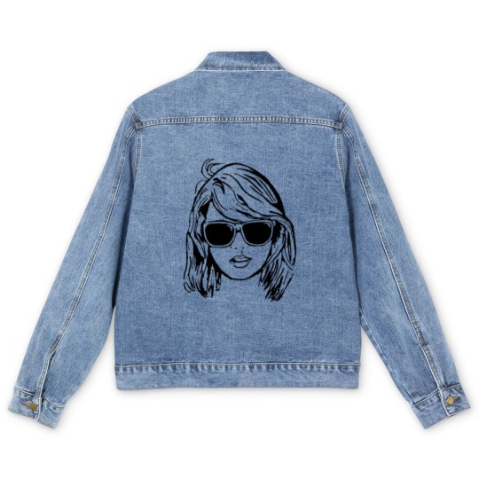 Discover Tay Swift portrait Men's Denim Jackets