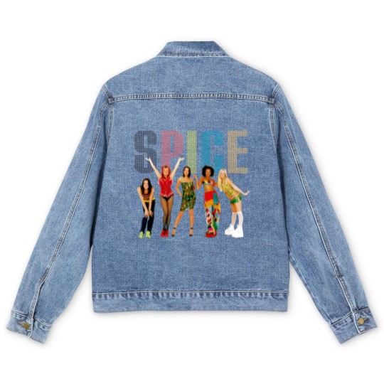 Discover Spice Girls Men's Denim Jackets, Vintage 90s Men's Denim Jackets, Spice Girls Gift, Spice Girls Men's Denim Jackets