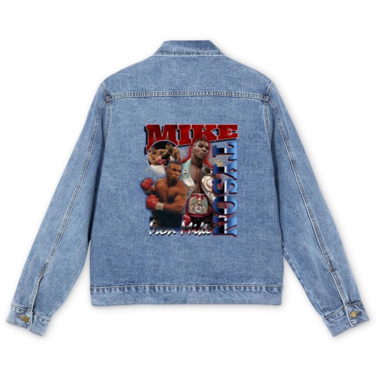 Discover Vintage Style Iron Mike Tyson Men's Denim Jackets