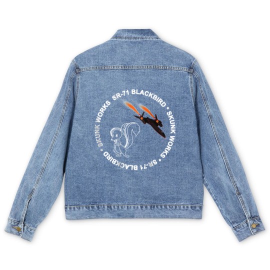 Discover SR71 Blackbird Skunk Works Blackbird Men's Denim Jackets
